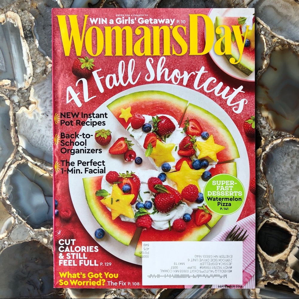 4️⃣/$12 September 2018 Woman’s Day Magazine